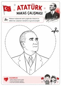 Atatürk Etkinlikleri ve Boyama Sayfaları - Resim 24