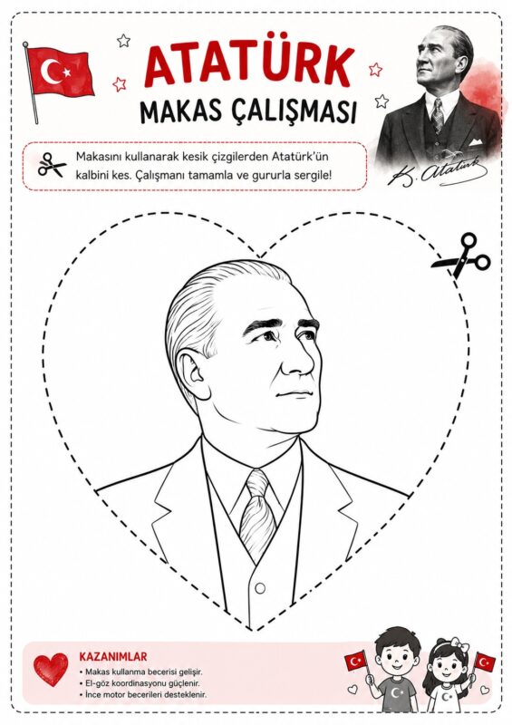 Atatürk Etkinlikleri ve Boyama Sayfaları 24