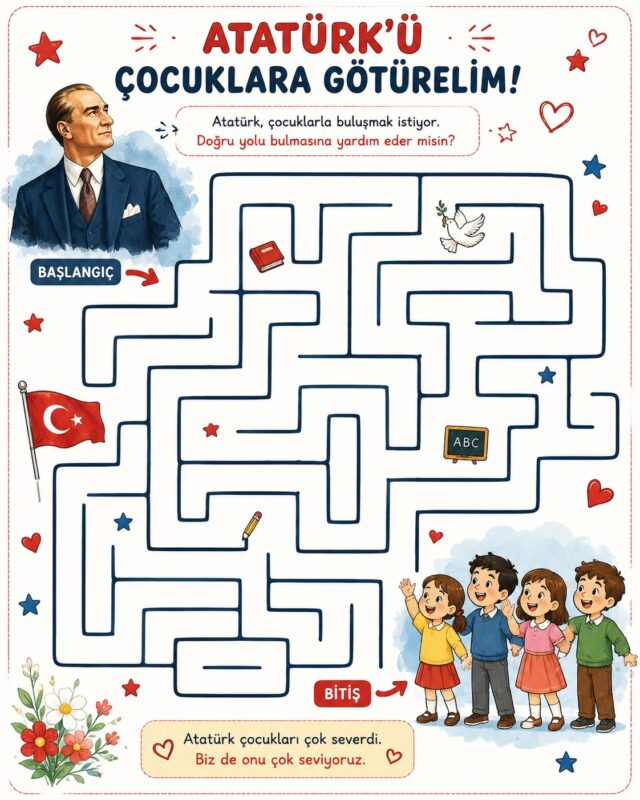 Atatürk Etkinlikleri ve Boyama Sayfaları 26