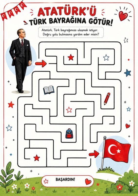 Atatürk Etkinlikleri ve Boyama Sayfaları 27