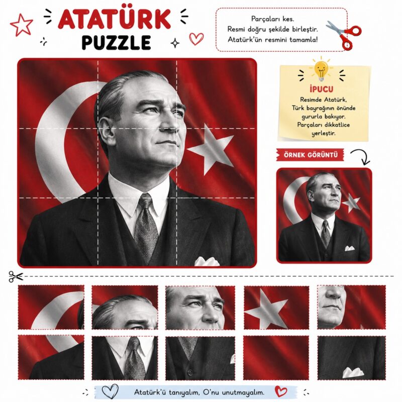 Atatürk Etkinlikleri ve Boyama Sayfaları 28