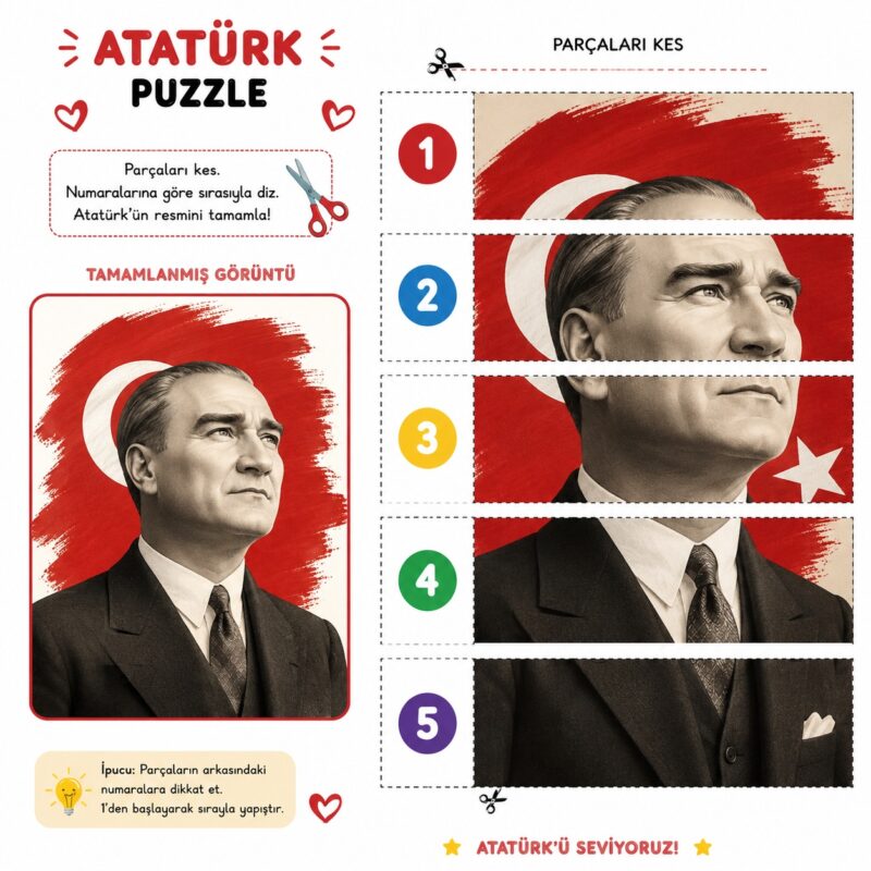 Atatürk Etkinlikleri ve Boyama Sayfaları 29