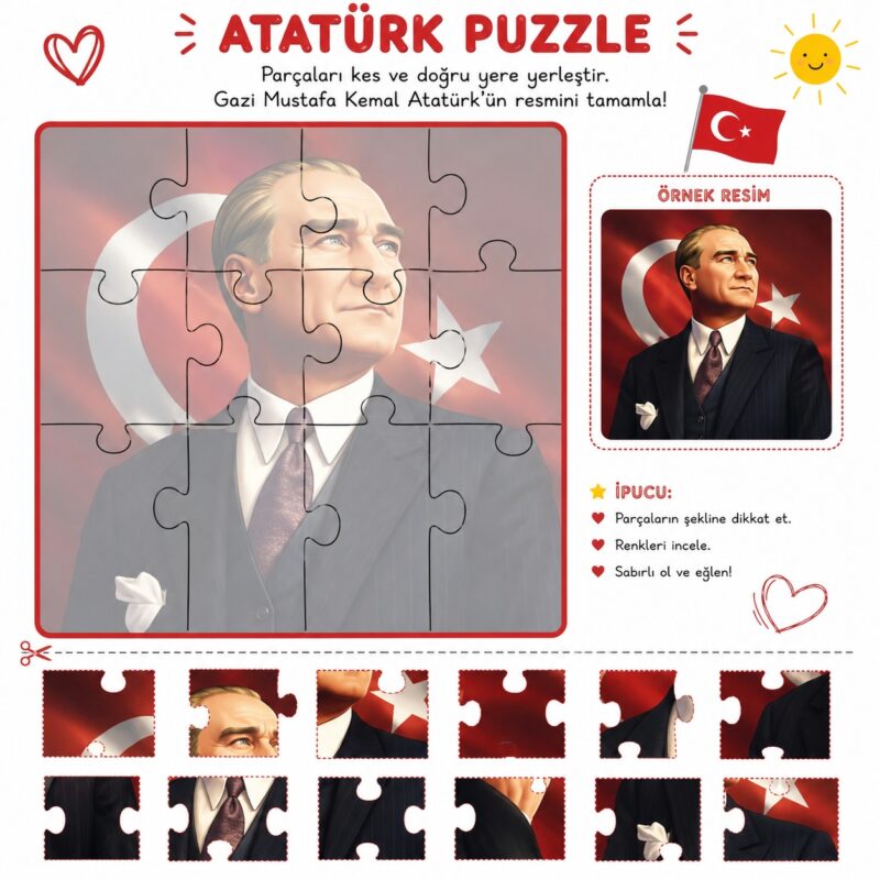 Atatürk Etkinlikleri ve Boyama Sayfaları 31