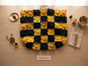 Bu Çantayı Annem 50 Yıl Önce Örmüştü | Kolay Kare Motif Yapımı 17