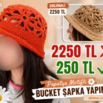 Papatya Hasır Şapka Nasıl Örülür? 32