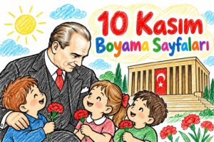 10 Kasım Boyama Sayfaları 16