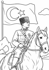 10 Kasım Boyama Sayfaları - Resim 8