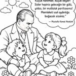 10 Kasım Boyama Sayfaları 7