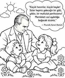 10 Kasım Boyama Sayfaları - Resim 11
