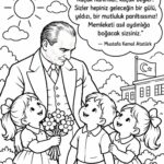 10 Kasım Boyama Sayfaları 8