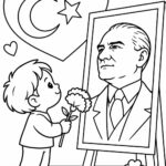 10 Kasım Boyama Sayfaları 12
