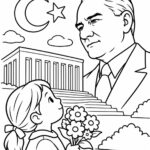 10 Kasım Boyama Sayfaları 13