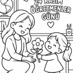 Öğretmenler Günü Boyama Sayfaları 5