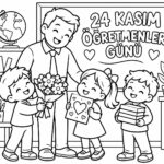 Öğretmenler Günü Boyama Sayfaları 4
