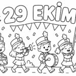 29 Ekim Cumhuriyet Bayramı Boyama Sayfaları 26