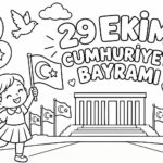 29 Ekim Cumhuriyet Bayramı Boyama Sayfaları 28