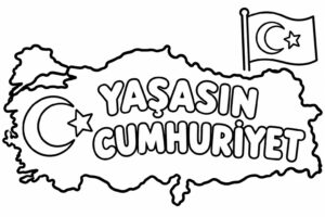 29 Ekim Cumhuriyet Bayramı Boyama Sayfaları - Resim 10