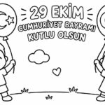 29 Ekim Cumhuriyet Bayramı Boyama Sayfaları 34