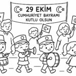29 Ekim Cumhuriyet Bayramı Boyama Sayfaları 36