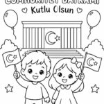 29 Ekim Cumhuriyet Bayramı Boyama Sayfaları 39
