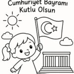 29 Ekim Cumhuriyet Bayramı Boyama Sayfaları 40
