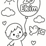 29 Ekim Cumhuriyet Bayramı Boyama Sayfaları 42
