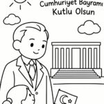 29 Ekim Cumhuriyet Bayramı Boyama Sayfaları 44