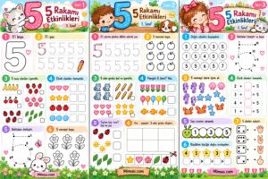 5 Rakamı Çalışma Sayfaları Etkinlikleri - Resim 13