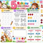 5 Rakamı Çalışma Sayfaları Etkinlikleri 16