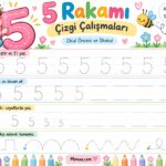 5 Rakamı Çalışma Sayfaları Etkinlikleri 1