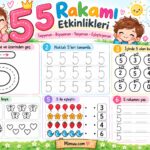 5 Rakamı Çalışma Sayfaları Etkinlikleri 6