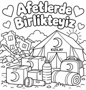 Kızılay Haftası Boyama Sayfaları - Resim 7