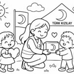 Kızılay Haftası Boyama Sayfaları 9