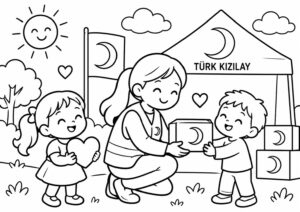 Kızılay Haftası Boyama Sayfaları - Resim 10
