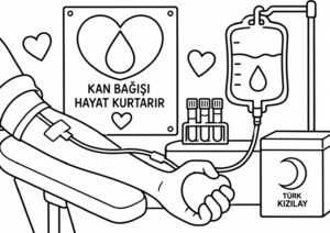 Kızılay Haftası Boyama Sayfaları - Resim 15