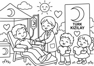 Kızılay Haftası Boyama Sayfaları - Resim 16