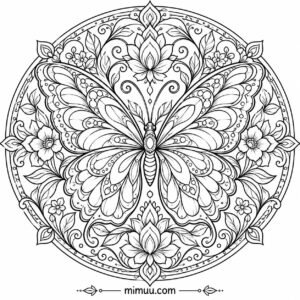 Mandala Boyama Sayfaları 9