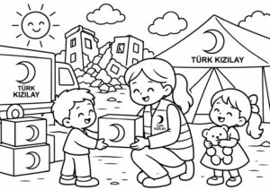 Kızılay Haftası Boyama Sayfaları - Resim 17