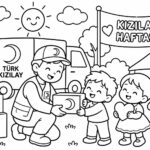 Kızılay Haftası Boyama Sayfaları 17