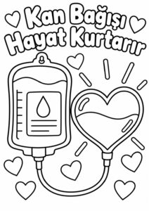 Kızılay Haftası Boyama Sayfaları - Resim 20