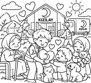 Kızılay Haftası Boyama Sayfaları - Resim 22