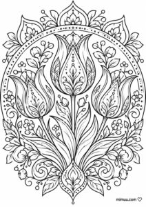 Mandala Boyama Sayfaları 10