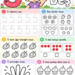 5 Rakamı Çalışma Sayfaları Etkinlikleri 33