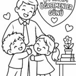 Öğretmenler Günü Boyama Sayfaları 14