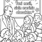 Öğretmenler Günü Boyama Sayfaları 18