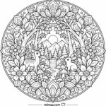 Mandala Boyama Sayfaları 13