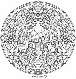 Mandala Boyama Sayfaları - Resim 14