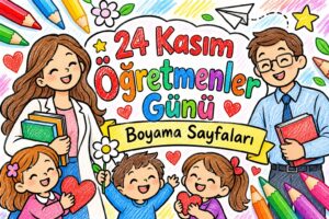 Öğretmenler Günü Boyama Sayfaları