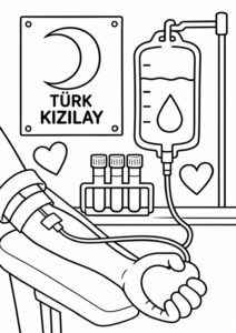 Kızılay Haftası Boyama Sayfaları - Resim 24