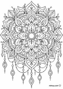 Mandala Boyama Sayfaları - Resim 25